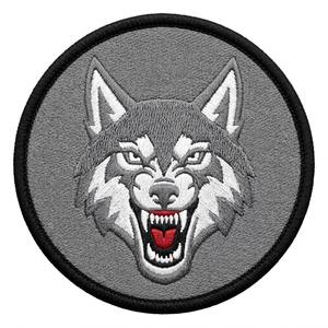 Patch thermocollant et à coudre personnalisé, broderie machine, motif Démon Oni Rouge et Logo Masque Hannya Japonais, vente en gros pour vêtements et sacs - Product Image 5