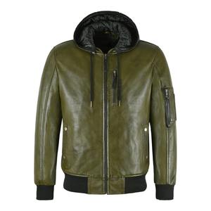 Blousons en cuir pour hommes, prêts pour l'hiver, décontractés, conçus pour la vente en gros, avec texture en cuir souple et coupe pour un usage quotidien - Product Image 4