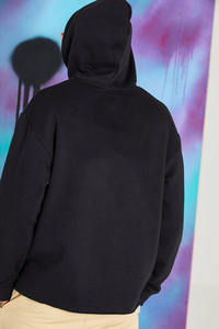 Sweat-shirt à capuche personnalisé de haute qualité, impression en relief, luxe, surdimensionné, pour hommes - Product Image 2