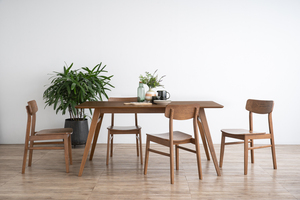 Premium Walnut Finish Full Solid Rubberwood Durable <b>Dining</b> <b>Chair</b> for Project Furniture Commercial Use Made in Malaysia - Product Image 5