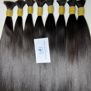 Vente en gros d'extensions de cheveux humains 100% vierges Remy lisses avec vague profonde en vrac coiffures vietnamiennes Wave Curl - Product Image 2