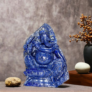 หินอัญมณีพระพิฆเนศงานฝีมือขายดีประดับบ้านแกะสลักคริสตัลรักษาประติมากรรม Piedras naturales - Product Image 1