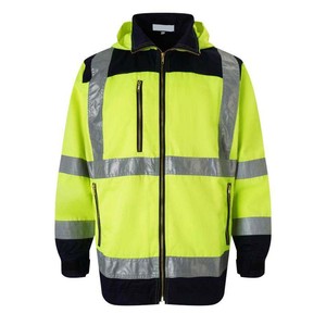 Custom High Visibility <b>Work</b> Jackets for Men OEM Winter Safety Jackets with Reflective Details <b>Waterproof</b> Workwear Jacket for Men - Product Image 1