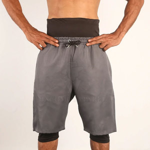 Premium Quality Custom Athletic Style Men Awrah Shorts With Elastic Waist Long Length And Functional Side Pockets - Product Image 5