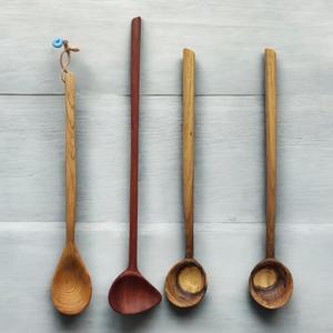 Cuillère à thé en bois lisse et polie, cuillère doseuse en bois naturel pour café et sucre, accessoire de cuisine écologique - Product Image 6