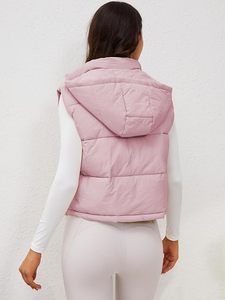 Chaqueta Acolchada Transpirable de Piel de Oveja para Mujer EVER GLOW, con Capucha, Cierre de Cremallera, Manga Larga, Abrigo Cálido de Invierno - Product Image 6