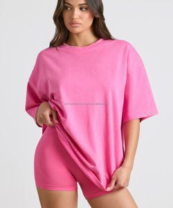 T-shirt ample en jersey de coton de haute qualité pour femme, style streetwear, écologique, séchage rapide, respirant, décontracté, extra-long, collection automne - Product Image 3