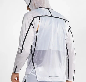 Veste de pluie pour homme personnalisée, transparente, à capuche, imperméable, respirante, coupe-vent, écologique, antibactérienne, séchage rapide - Product Image 3