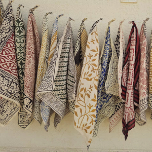 block print bandana Boho Bandana Cotton Block Print Bandanas Handmade Head Scarf Indian Bandana Hair Wrap <b>Beach</b> <b>Accessories</b> Gift - Product Image 1