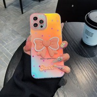 Coque de téléphone portable personnalisée en TPU+Acrylique avec motif papillon et motif CP en pierre pour iPhone 12 13 14 15 16 17 Pro Max