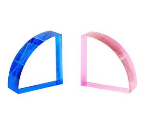 Clear <b>Acrylic</b> Bookend Organizer For Minimalist Home Decoration And Stylish Office Bookshelf Display Solution - Product Image 6