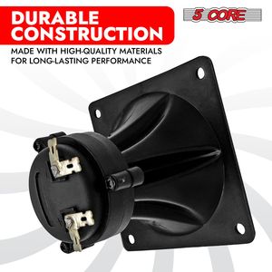 Tweeter DJ di ricambio super da 3,25'' x 3,25'', 40W Max, driver quadrato a componente, tromba piezoelettrica liscia per apparecchiature audio - Product Image 2