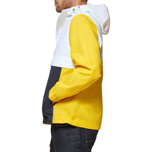 Blouson coupe-vent en polyester enduit personnalisé pour homme, respirant, grande taille, avec fermeture éclair frontale, teint uni, imperméable, vente en gros - Product Image 2