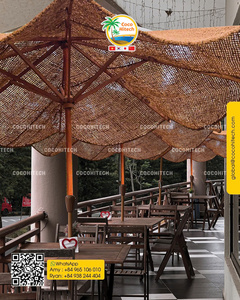 Sombrilla de Fibra de Coco Natural de Alta Calidad y Ecológica de 280 cm de Diámetro para Jardín, Solución de Protección Solar para Exteriores por COCO HITECH - Product Image 4