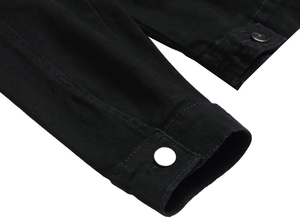 Chaqueta de mezclilla para hombre de la mejor calidad, con cuello, 100% algodón, estilo oversize. - Product Image 3