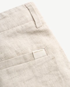 Pantalones Cortos Casuales de Lino/Algodón para Hombre de Alta Calidad, con Etiqueta Decorativa, Transpirables, de Secado Rápido, Duraderos, para Uso Diario en Verano, Vietnam - Product Image 4