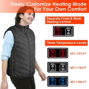 Chaleco Térmico USB para Hombre y Mujer, Chaqueta Eléctrica con Calefacción Corporal y 3 Niveles de Temperatura para Deportes al Aire Libre - Product Image 2