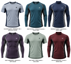 Golf T-Shirts, Training Tops & <b>Base</b> <b>Layers</b> Golf Clothing | Grey Six Color Variations | OEM ODM Manufacturer | X Sport City | - Product Image 5