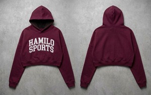 Veste matelassée rouge unisexe avec capuche, manches longues, pour l'hiver, taille adulte, HS-101 HAMILO SPORTS, délai de livraison d'échantillon de 7 jours, service OEM - Product Image 2