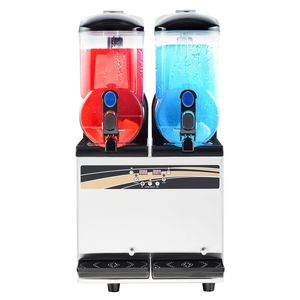 Macchina Professionale per Bevande Congelate con Doppio Serbatoio da 15L in Acciaio Inox, Produce 120 Bicchieri di Slushy/Margarita/Smoothie - Product Image 1