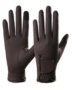 Black Full Finger Riding Gloves Waterproof Breathable Non Slip Leather <b>Equestrian</b> Gloves for Outdoor Sports - Product Image 4