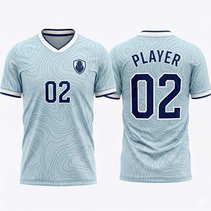 Wholesale OEM Custom Logo Soccer Teamwear Breathable Quick Dry Number Printed Football Uniform - Product Image 5