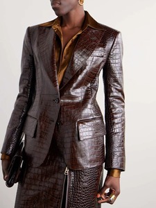 Premium Casual Embroidered <b>Leather</b> <b>Jacket</b> Men Designer Genuine Cowhide OEM ODM Manufacturer Sample Service Available - Product Image 5