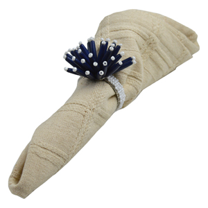 Anillo para Servilletas con Diseño de Cuentas Decorativas, Porta Servilletas de Tela Multicolor, Decoración para Mesa de Comedor, Diseño para Hoteles y Fiestas - Product Image 5