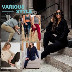 2025 Women's <b>Joggers</b> with Pockets Relaxed-Fit Sweatpants for Workout Running Yoga Lounge Fitness Wear - Product Image 4