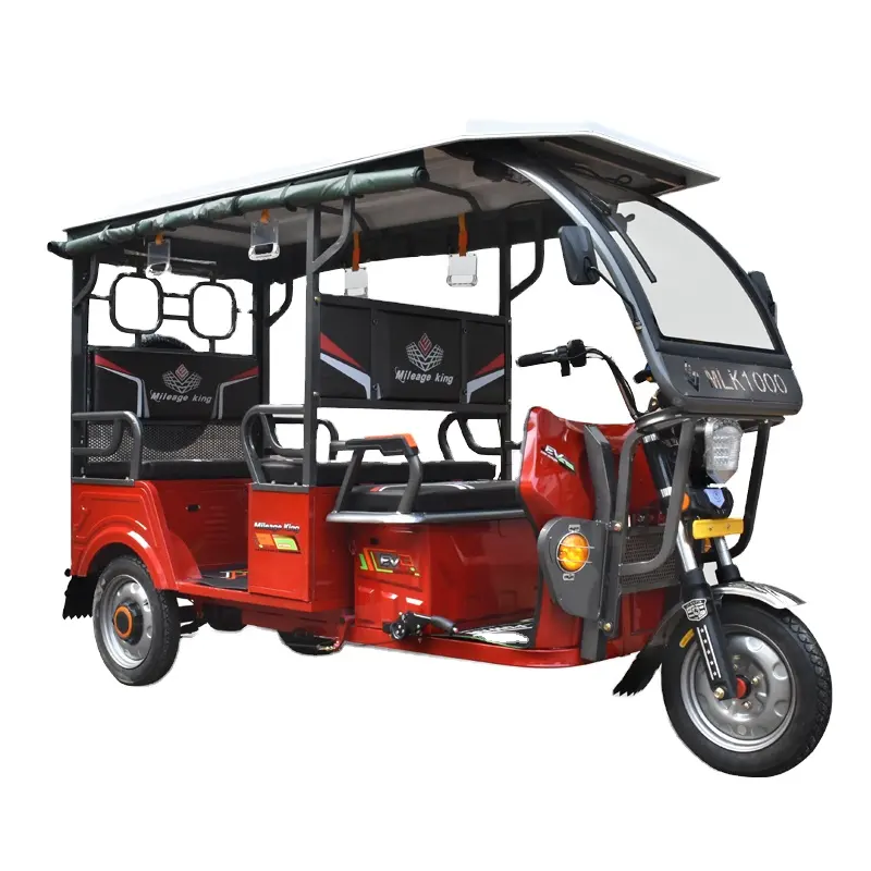 E-riquixá de alta qualidade, preço baixo na Índia, triciclo elétrico de três rodas para passageiros, China, Tuk Tuk, para táxi, assento elétrico, carro