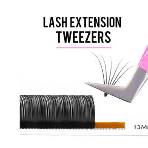 Pince à épiler pour cils DANTRIC IMPLANTS AY-712, marque privée, en acier inoxydable, couleur rose, pointe lisse, 10 mm, pointe en fibre durable, pour l'épilation - Product Image 6