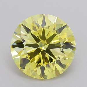 Exquisito Diamante Amarillo de 2 Quilates, Corte Redondo, Raro, de Color Fantasía, Brillante, Diamante Suelto para Joyería de Lujo Personalizada, Obra Maestra - Product Image 1