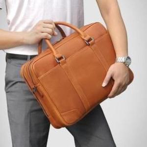 Classic <b>Leather</b> Laptop Messenger Bag Shoulder Strap Durable Design for Laptops Customizable <b>Leather</b> Laptop Bags & Case For Sale - Product Image 5