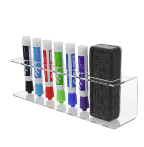 <b>Clear</b> Acrylic Pen Marker Eraser Stand Hot Sale Desktop Rotating Lipstick Shelf <b>Table</b> Pen Holder Hot Selling Sale - Product Image 1