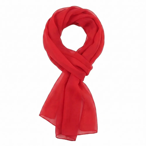 New Custom Logo Private Label Premium Quality High Quality Cotton <b>Canvas</b> Solid Pattern Breathable Lace Scarf for Women - Product Image 3