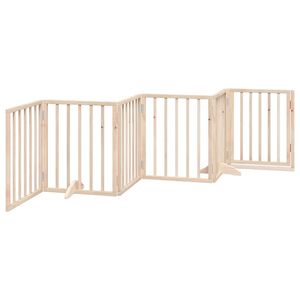 Barrière pliable pour chien en bois de peuplier à 6 panneaux avec porte, 118,1 pouces, barrière et enclos pour animaux de compagnie - Product Image 6