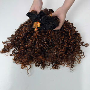 Pixie Texture Venta al por mayor 100% Raw Virgin Vietnamita Cabello humano Piano Color Super Double Drawn Hair Extension - Product Image 2