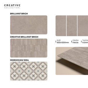 Azulejo de Porcelana con Textura Fabula de Diseño, 600x1200mm, 60x120cm, 24x48 Pulgadas, Formato Grande, Solución Decorativa Premium para Superficies Interiores - Product Image 1