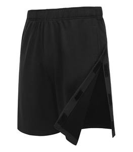 Shorts de sport unisexe en tissu éponge à taille haute, à déchirure facile, 9 pouces, en coton, avec boutons-pression, pour la récupération post-chirurgie de la hanche, longueur au-dessus du genou, avec poches - Product Image 1