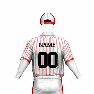 Uniformes de baseball personnalisés de haute qualité en polyester respirant avec logo sublimé, vente en gros pour équipes, uniformes à manches courtes à séchage rapide - Product Image 5