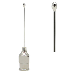 Welsh Cortex Aspirating Cannula Flat <b>Olive</b> Tip Straight 25G Ophthalmic Cortex <b>Removal</b> Instrument Cataract Surgery Tool - Product Image 2