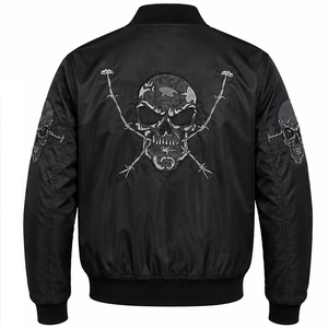 Blouson de moto Cadora à manches longues pour homme, personnalisable, imprimé par transfert thermique, respirant, coupe-vent, tissu teint en pièce 280g - Product Image 2