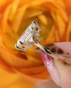 IGI Lab Grown Marquise Cut Diamond Vintage 14K Amarillo Boda/Anillo de compromiso Unisex Fine White Gold Anniversary Party-Worthy - Product Image 3