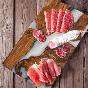 Decorative Epoxy Wood Charcuterie Board Handmade Cheese Serving Board Durable Lightweight 2.0cm Thick Wholesale OEM Custom - Product Image 5