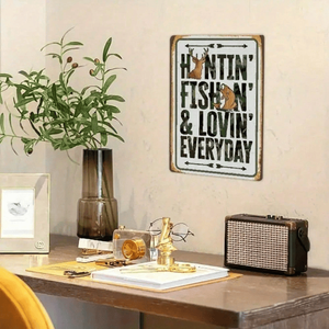 CIFbuy Plaque en aluminium rustique vintage 20,3x30,5 cm (8x12 pouces) Thème Pêche TikTok pour service de retrait Temu - Product Image 6