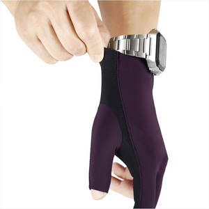 Guantes de Snooker Unisex Más Vendidos, Transpirables, de Tres Dedos, con Muñequera Ajustable de Velcro, para Mano Izquierda o Derecha, con Logotipo Personalizado - Product Image 3