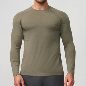 Fabricante de Ropa Deportiva de Compresión Personalizada, Camiseta Deportiva Transpirable de Poliéster y Elastano, Fábrica de Marca Privada - Product Image 4