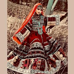 Salwar Kameez Afgano WS INTERNATIONAL Hecho a Mano de Alta Calidad, Vestido Tradicional de Viscosa con Estampado Digital para Mujer, el Mejor Vestido Vintage de Verano - Product Image 4