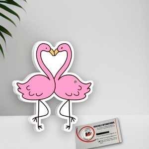 <b>Pink</b> Flamingo Heart Shape Acrylic Lash <b>Box</b> Beauty <b>Tool</b> Lash Tiles Private Label Eyelash Extension Plate Acrylic Magnetic Lash - Product Image 5