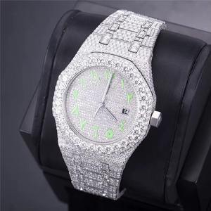 Montre Moissanite Iced Out Hip Hop de Luxe – Fournisseur pour Revendeurs - Product Image 1